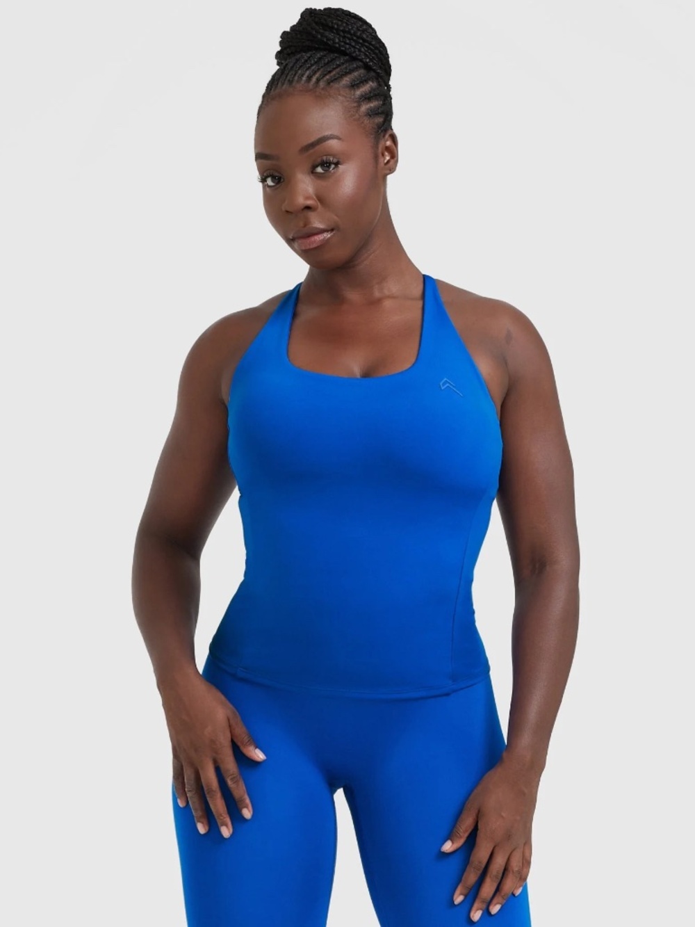 Oner Active Timeless Square Neck Vest Royal Blue Halter Tank